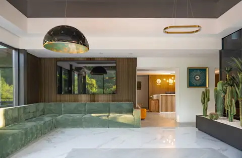 The lobby and the reception