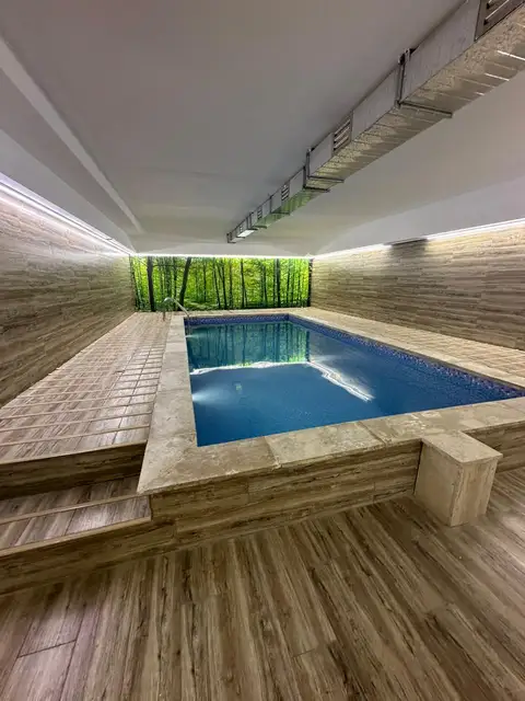 The pool from above