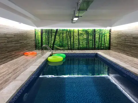 The indoor pool